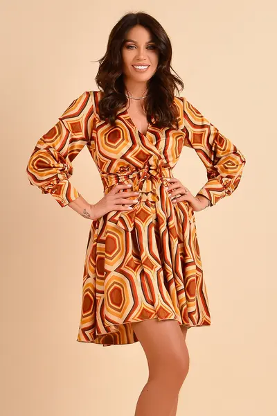 Rochie scurta cu imprimeu Atmosphere