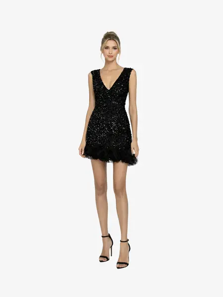 Rochie Scurta "Emma", Negru - L