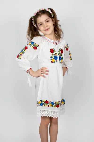 Rochie traditionala fetite Lacramioara