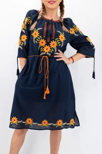 Rochie Traditionala Floarea Soarelui 11