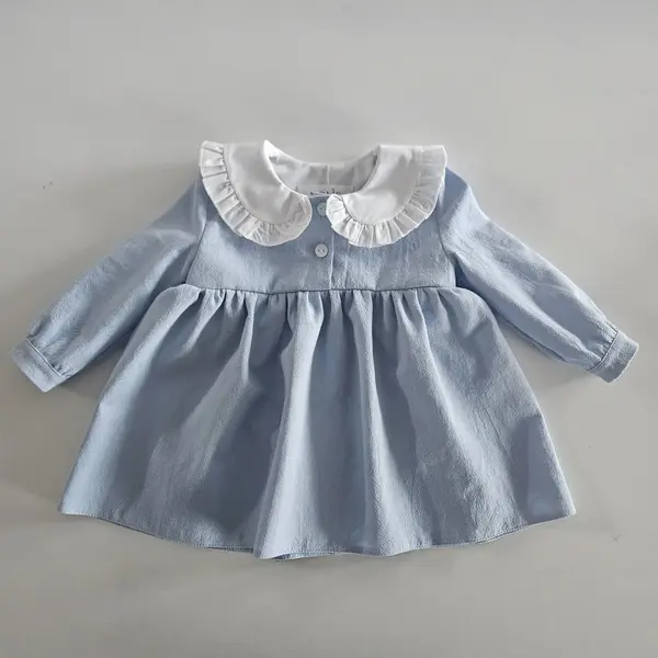 Rochita Albastra Eleganta Cu Guleras - 98
