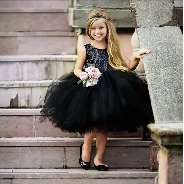 Rochita de ocazie PRINCESS - negru / 3 ani