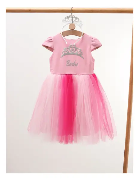 Rochita premium Barbie Girl, roz-ciclam