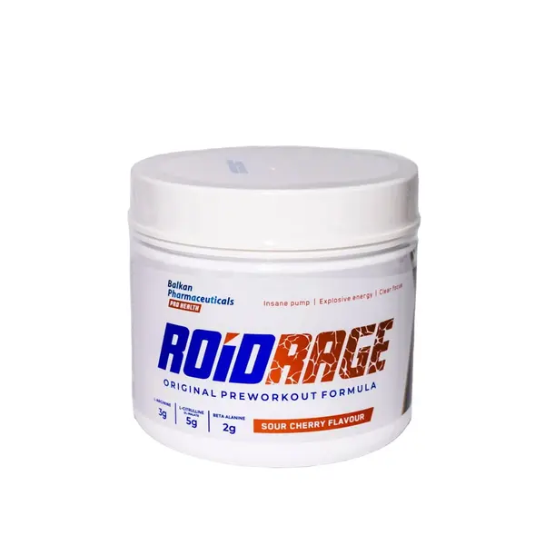 Roid Rage, Pre-Workout, Energie și Pompare, Pulbere, 420 g. - Ice Raspberry