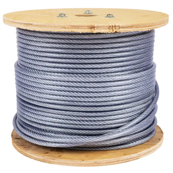 Rola 100M cablu otel zincat, plastifiat, diametru 4-5.5mm,Micul Fermier