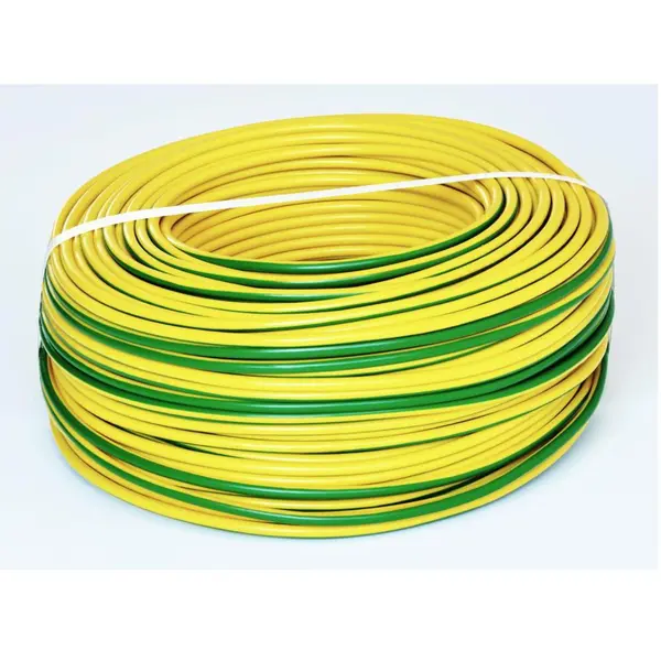 Rola 100m conductor masiv din cupru FY 4 (H07V-U) galben/verde