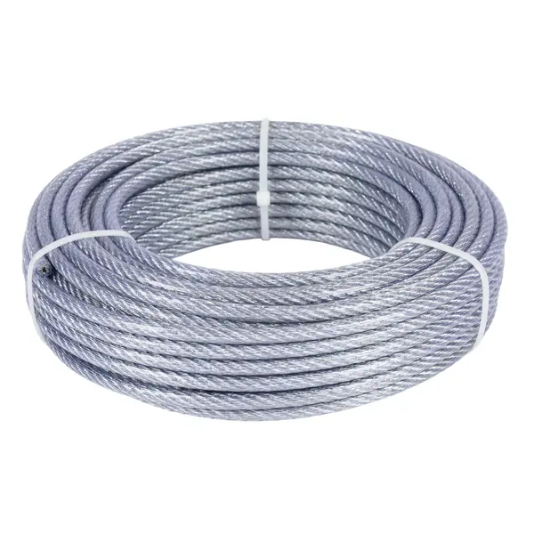 Rola 25M cablu otel zincat, plastifiat, diametru 4-5.5mm,Micul Fermier