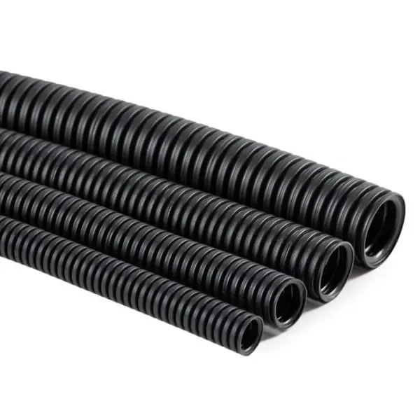 Rola 50 ml tub gofrat negru FLEX 320N, D40, HF,stabilizat UV, cu fir Extro 11102040
