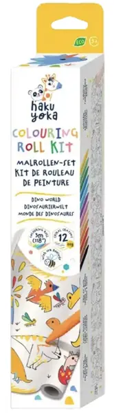 Rolă de colorat Haku Yoka - Dinozauri, 3 m