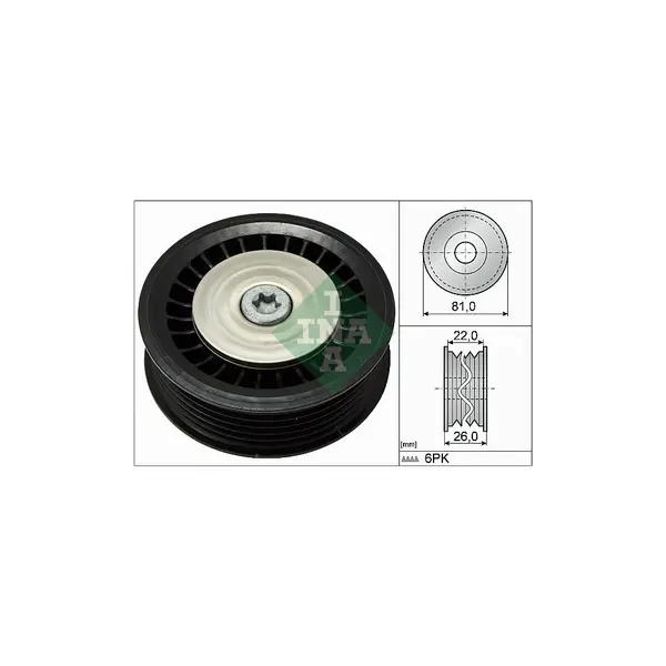 Rola ghidare/conducere, curea transmisie Schaeffler INA 532 0678 10