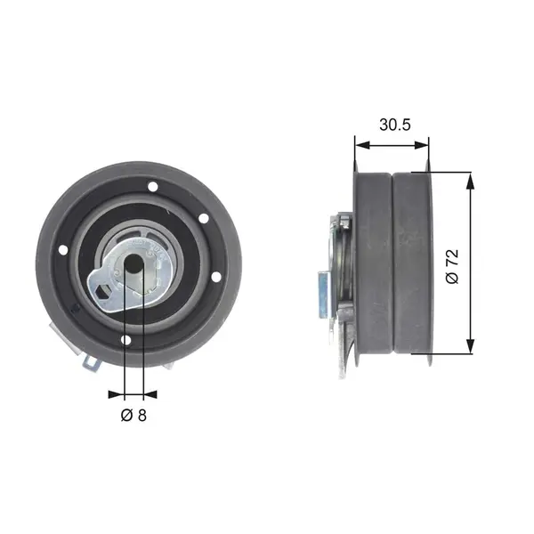 rola intinzator,curea distributie GATES T43010