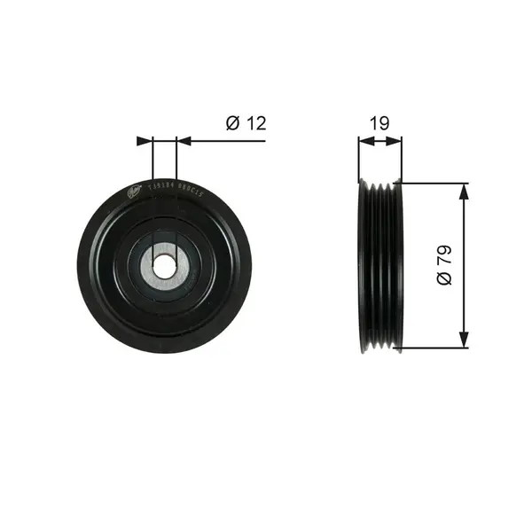 rola intinzator,curea transmisie GATES T39184