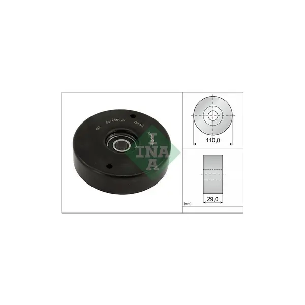 rola intinzator,curea transmisie Schaeffler INA 531 0551 20