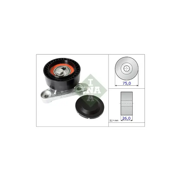 rola intinzator,curea transmisie Schaeffler INA 531 0871 10