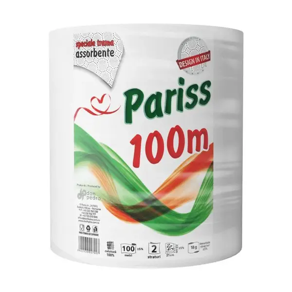 Rola prosop 2 straturi 100m Pariss Rola prosop 2 straturi 100m Pariss