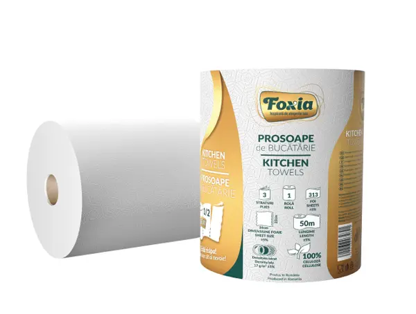 Rola prosop 3 straturi 50m Foxia Rola prosop 3 straturi 50m Foxia