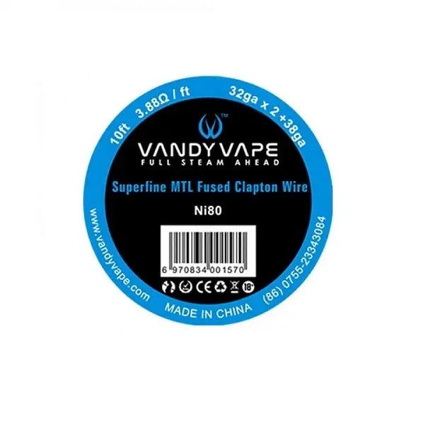 Rola VandyVape Superfine MTL Fused Clapton Ni80 32GAx2+38GA