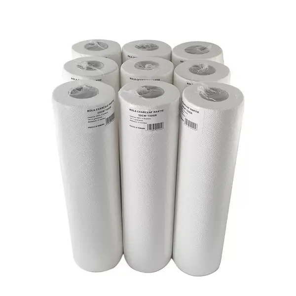 Role cearceaf hârtie 60cmx800gr, 2 straturi, 9 role/bax – Hygiene Plus