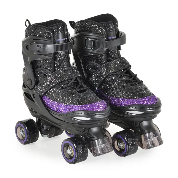 Role reglabile Byox Sparkle M (34-37) Negru, Mov