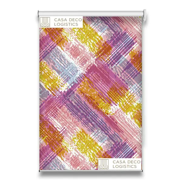 Roletă textilă Urban 4012 cu model abstract colorat