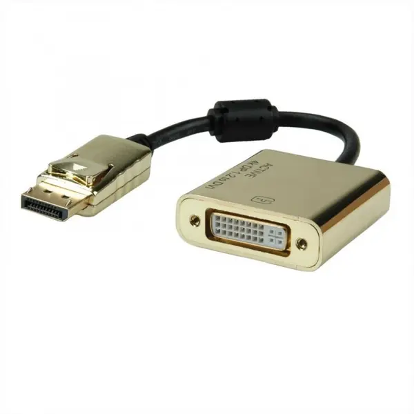 Roline Adaptor DisplayPort la DVI GOLD 4K2K T-M, Roline 12.03.3175