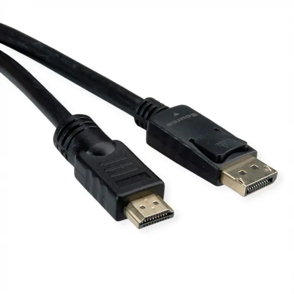 Roline Cablu Displayport la HDMI 4K60Hz T-T 10m, Roline 11.04.5777