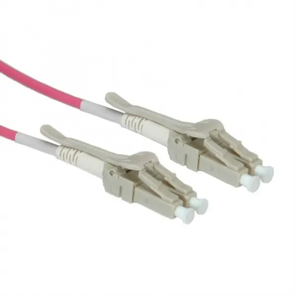 Roline Cablu fibra optica LC - LC OM4 conector Low Loss pentru Data Center 20m violet, Roline 21.15.8890