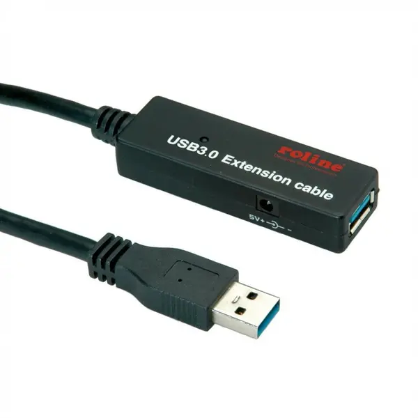 Roline Cablu prelungitor activ USB 3.2 Gen1 T-M 15m, Roline 12.04.1071