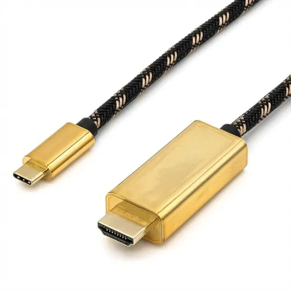 Roline Cablu USB-C la HDMI 4K60Hz GOLD T-T 1m, Roline 11.04.5844