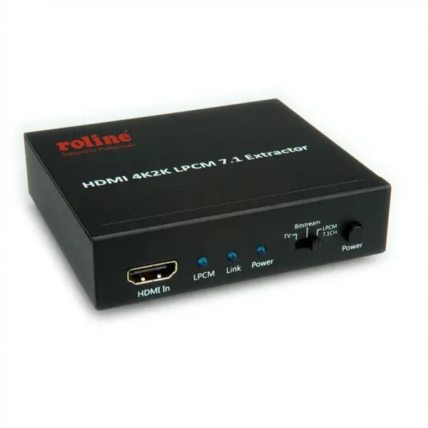 Roline Extractor HDMI 4K Audio LPCM 7.1, Roline 14.01.3442