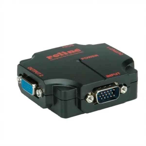 Roline Multiplicator VGA 2 porturi 450Mhz, portabil, Roline 14.01.3534