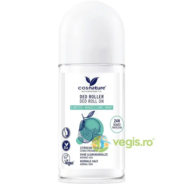 Roll-On cu Lime si Menta fara Aluminiu 50ml