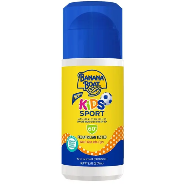 Roll-On Protectie Solara, Banana Boat, Kids Sport, Rezistenta la Apa, Fara Parfum, SPF 60+, 75ml