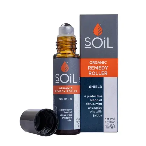 Roll-On Shield cu Uleiuri Esențiale Pure Organice ECOCERT, 10 ml | SOiL