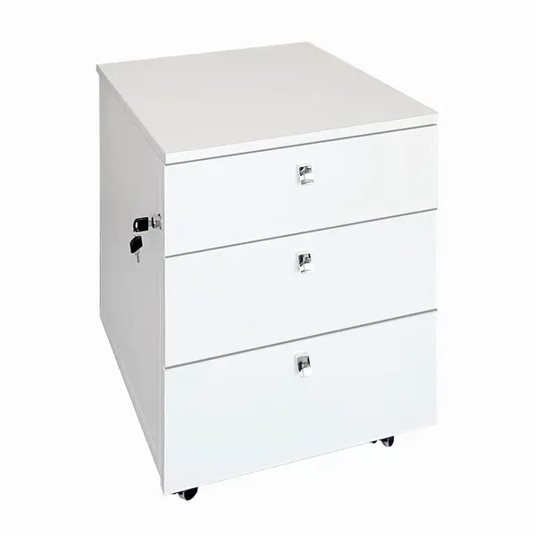 Rollbox PAL alb/stejar 44x52x61 cm 3 sertare cu yală Rollbox PAL alb/stejar 44x52x61 cm 3 sertare cu yală alb