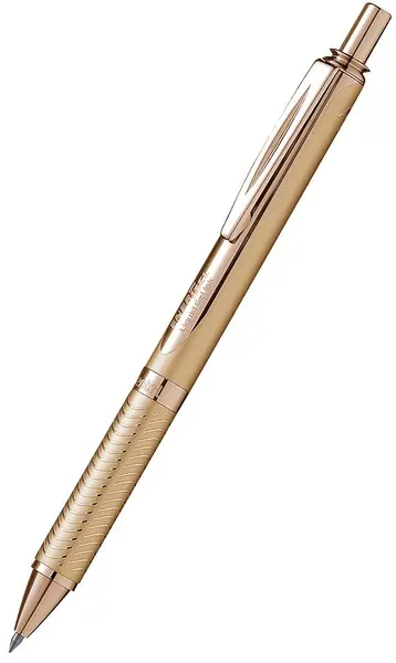 Roller automat Pentel BL 407 - Auriu, in cutie