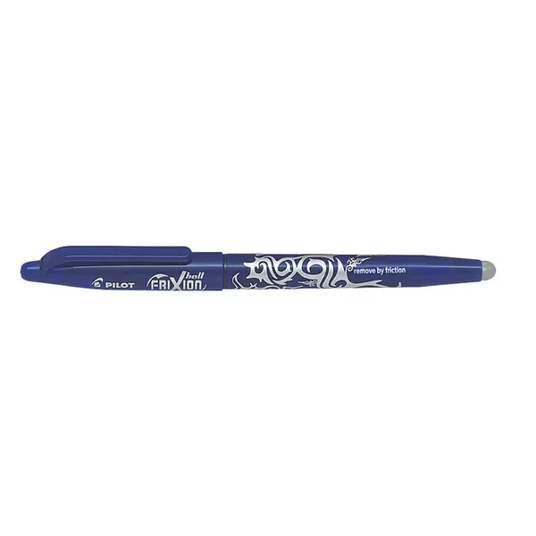 Roller cu cerneala Pilot Frixion Ball diverse culori 0.7 mm cu capac Roller cu cerneala Pilot Frixion Ball diverse culori 0.7 mm cu capac Albastru
