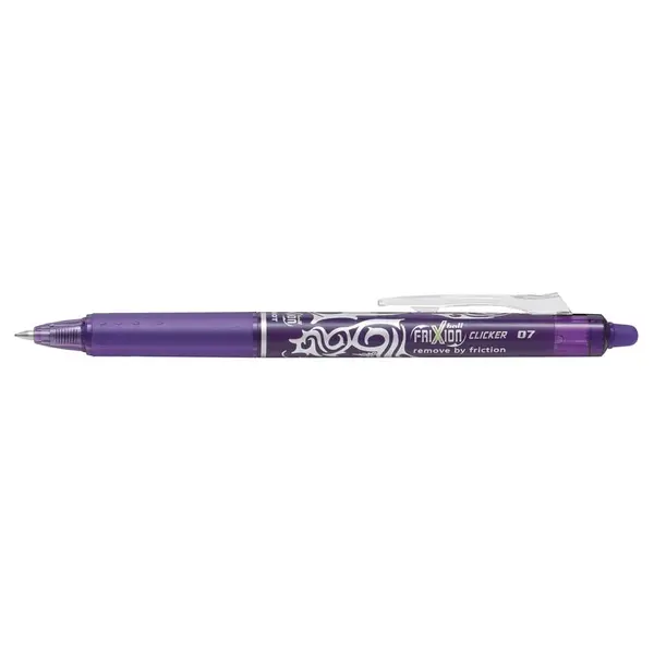 Roller cu cerneala Pilot Frixion Clicker diverse culori 0.7 mm Roller cu cerneala Pilot Frixion Clicker diverse culori 0.7 mm violet