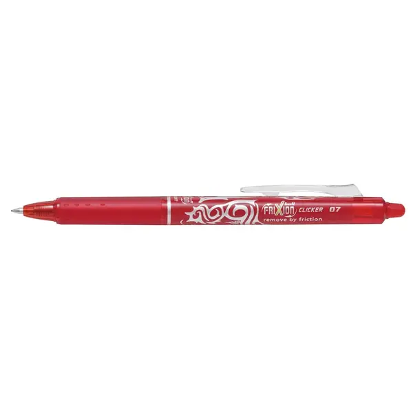 Roller cu cerneala Pilot Frixion Clicker diverse culori 0.7 mm Roller cu cerneala Pilot Frixion Clicker diverse culori 0.7 mm rosu