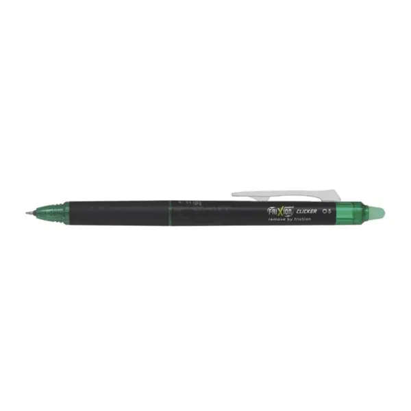 Roller cu cerneala Pilot Frixion Clicker Point diverse culori 0.5 mm Roller cu cerneala Pilot Frixion Clicker Point diverse culori 0.5 mm Verde