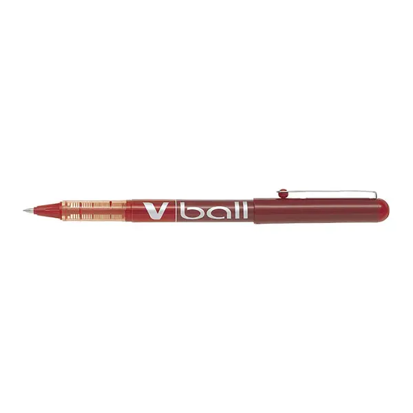 Roller cu cerneala Pilot V-Ball diverse culori 0.5 mm cu capac Roller cu cerneala Pilot V-Ball diverse culori 0.5 mm cu capac rosu