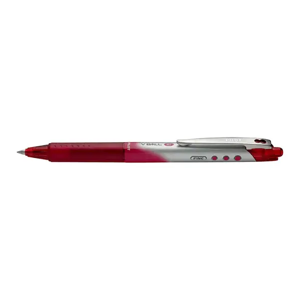 Roller cu cerneala Pilot V-Ball RT diverse culori 0.5 mm cu click Roller cu cerneala Pilot V-Ball RT diverse culori 0.5 mm cu click rosu