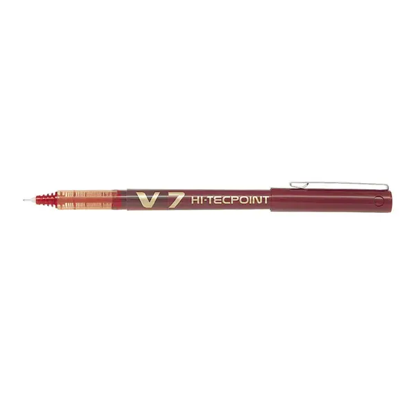 Roller cu cerneala Pilot V7 Hi-Tecpoint diverse culori 0.7 mm cu capac Roller cu cerneala Pilot V7 Hi-Tecpoint diverse culori 0.7 mm cu capac rosu