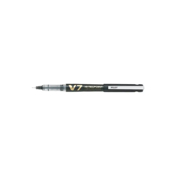 Roller cu cerneala Pilot V7 Hi-Tecpoint reincarcabil diverse culori 0.7 mm cu capac Roller cu cerneala Pilot V7 Hi-Tecpoint reincarcabil diverse culori 0.7 mm cu capac negru