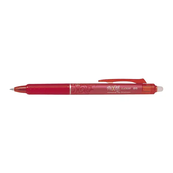 Roller cu gel Pilot Frixion Clicker diverse culori 0.5 mm Roller cu gel Pilot Frixion Clicker diverse culori 0.5 mm rosu