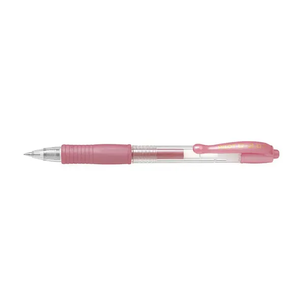 Roller cu gel Pilot G-2 culori metalice 0.7 mm cu click Roller cu gel Pilot G-2 culori metalice 0.7 mm cu click roz