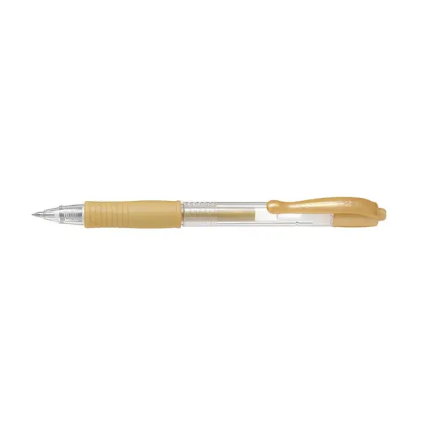 Roller cu gel Pilot G-2 culori metalice 0.7 mm cu click Roller cu gel Pilot G-2 culori metalice 0.7 mm cu click auriu