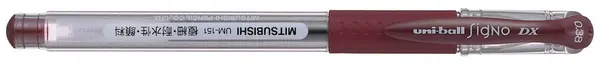 Roller cu gel Uniball Signo Dx Ultrafine – Rosu, 0.38 mm