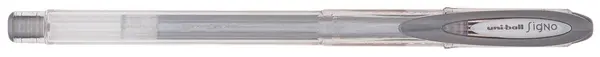 Roller cu gel Uniball Signo Noble Metal – Argintiu, 0.8 mm