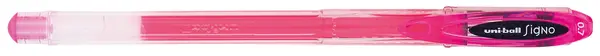 Roller cu gel Uniball Signo – Roz, 0.7 mm